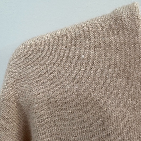 Dreamers By Debut Oversized Cotton Pink V Neck Front Seam Sweater Size M/L - Picture 9 of 12